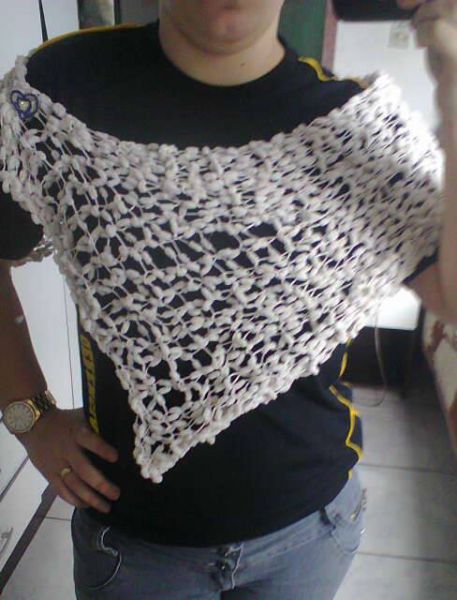 Echarpe Mini Pom Pom Bege